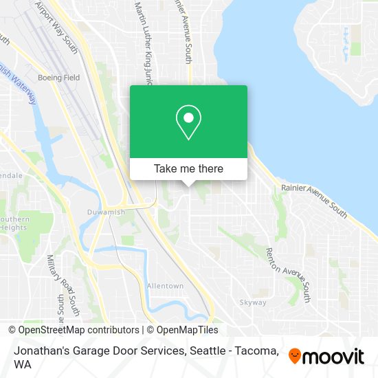 Jonathan's Garage Door Services map