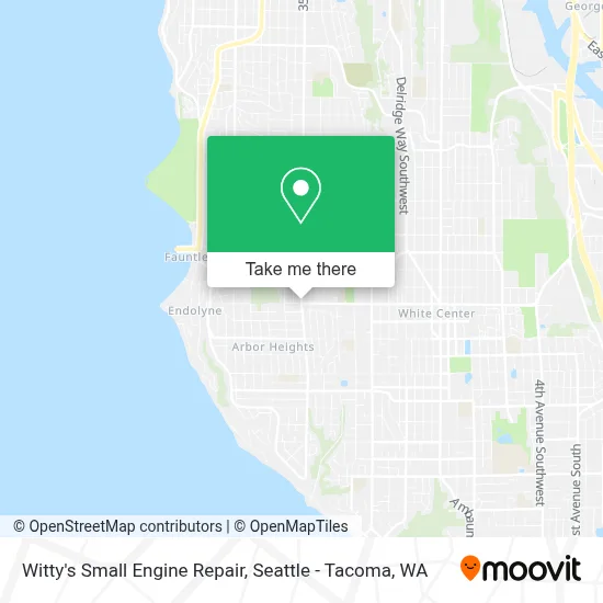 Witty's Small Engine Repair map