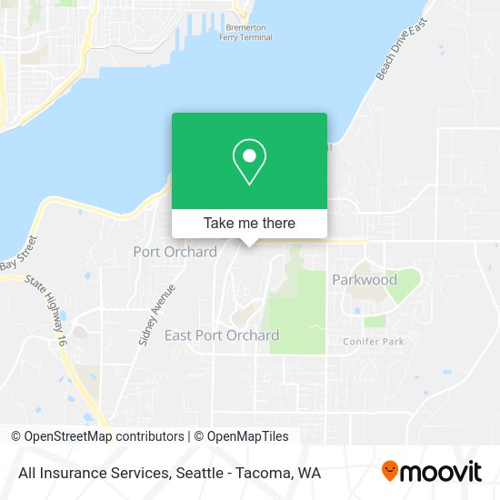 Mapa de All Insurance Services