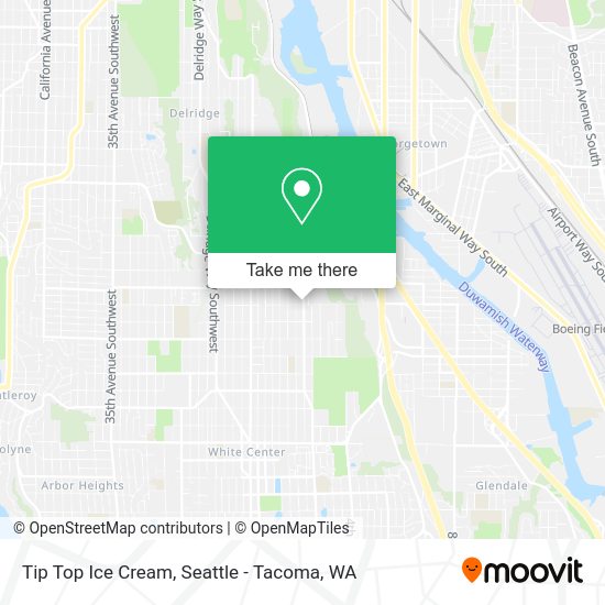 Mapa de Tip Top Ice Cream