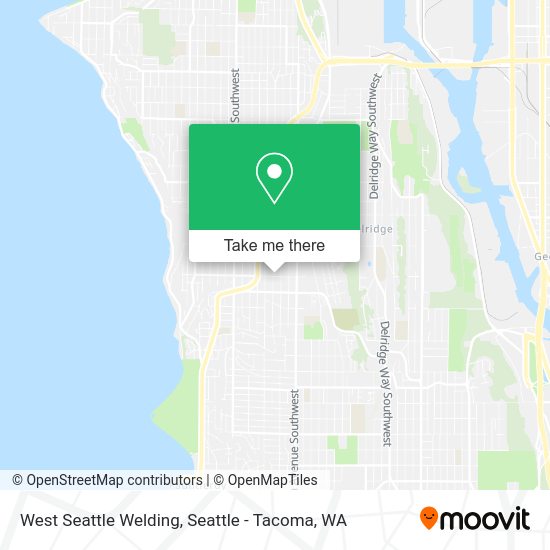 Mapa de West Seattle Welding