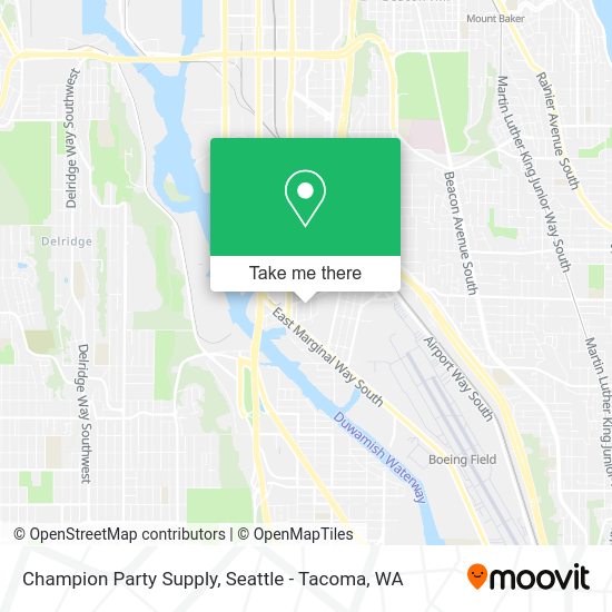 Champion Party Supply map