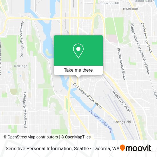 Sensitive Personal Information map