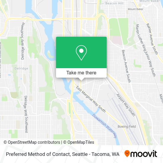Mapa de Preferred Method of Contact