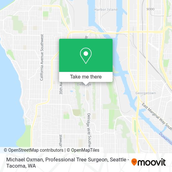 Mapa de Michael Oxman, Professional Tree Surgeon