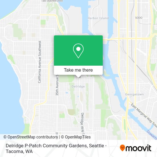 Mapa de Delridge P-Patch Community Gardens