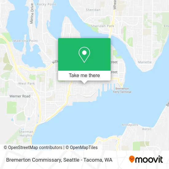 Bremerton Commissary map