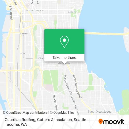Mapa de Guardian Roofing, Gutters & Insulation