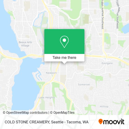 COLD STONE CREAMERY map