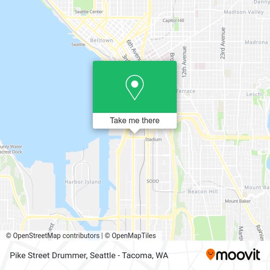 Pike Street Drummer map