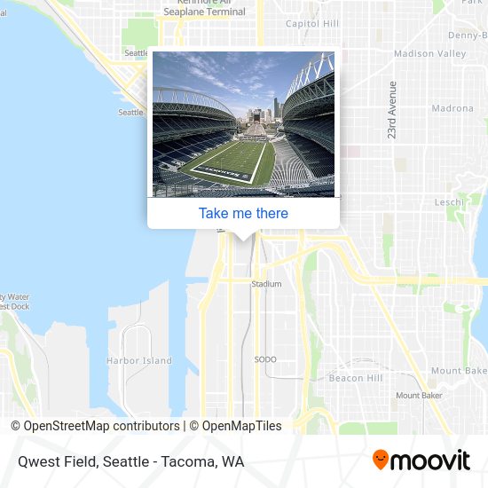 Qwest Field map