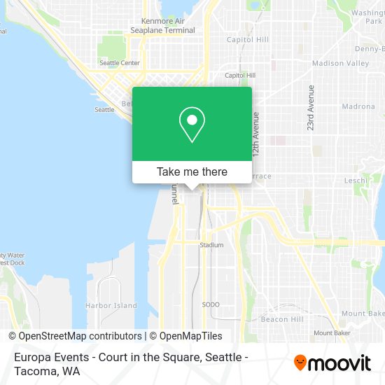 Mapa de Europa Events - Court in the Square