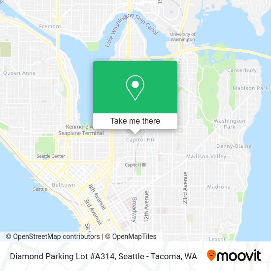 Diamond Parking Lot #A314 map