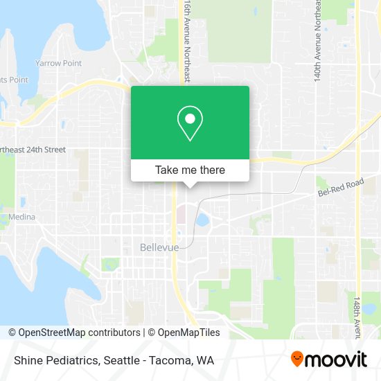 Shine Pediatrics map