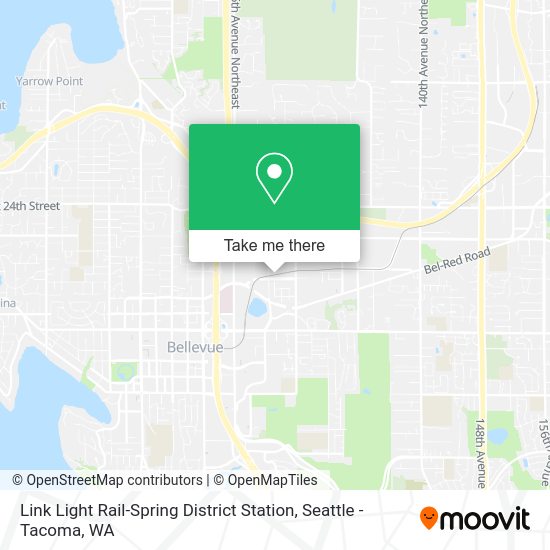 Mapa de Link Light Rail-Spring District Station