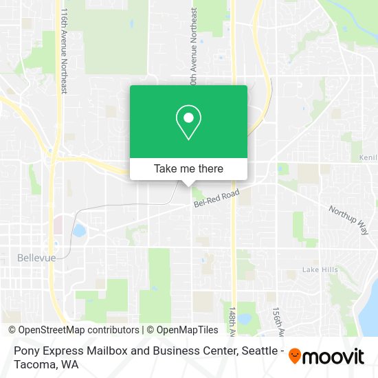 Mapa de Pony Express Mailbox and Business Center