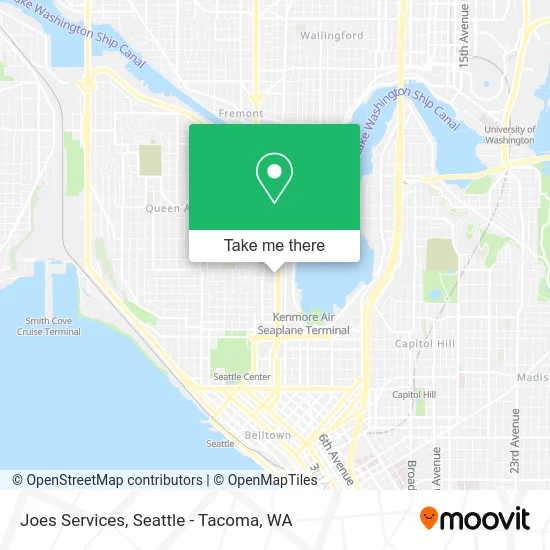 Joes Services map