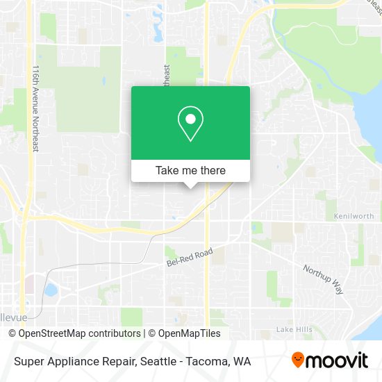 Mapa de Super Appliance Repair
