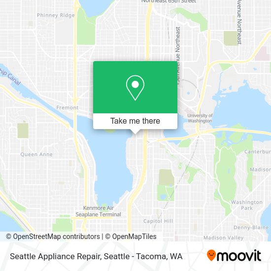 Seattle Appliance Repair map