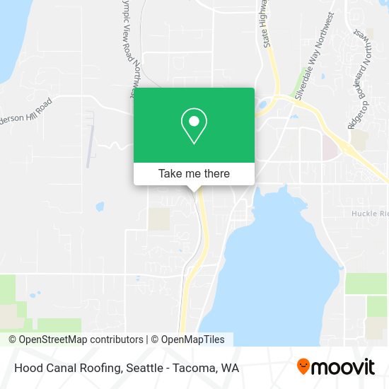 Hood Canal Roofing map