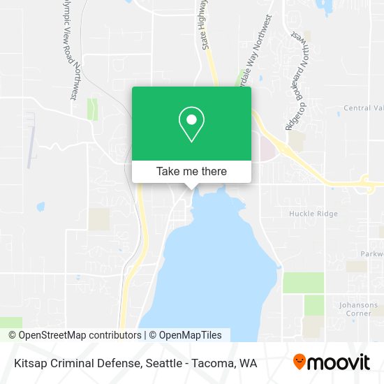 Mapa de Kitsap Criminal Defense