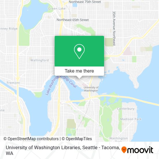 Mapa de University of Washington Libraries