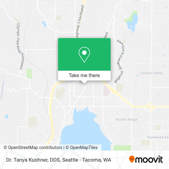 Dr. Tanya Kushner, DDS map