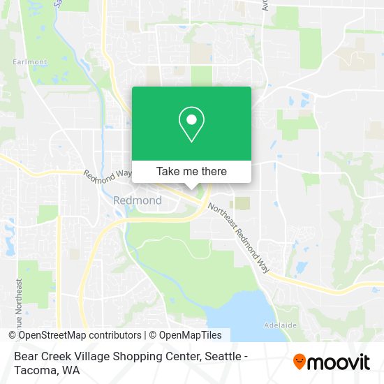 Bear Creek Village Shopping Center map