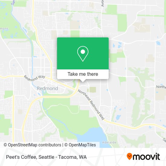 Peet's Coffee map