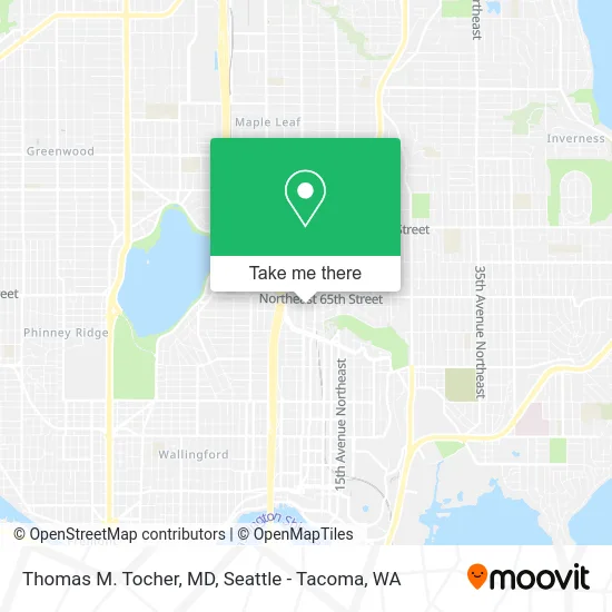 Thomas M. Tocher, MD map