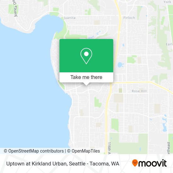 Mapa de Uptown at Kirkland Urban