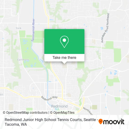Redmond Junior High School Tennis Courts map