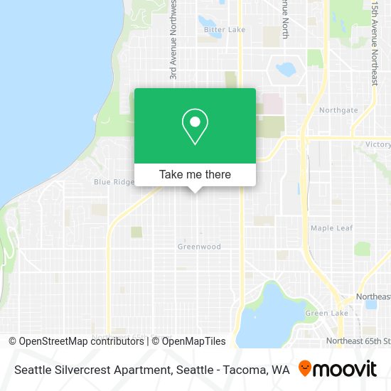 Seattle Silvercrest Apartment map