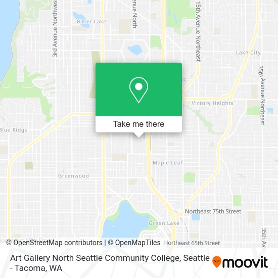 Art Gallery North Seattle Community College map