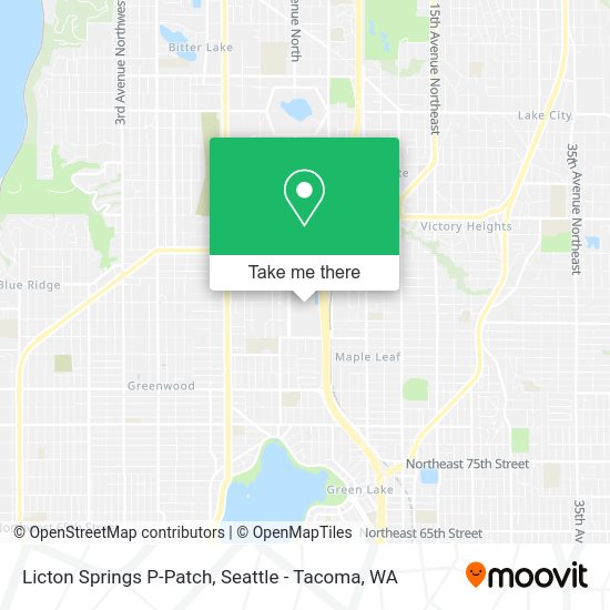 Mapa de Licton Springs P-Patch