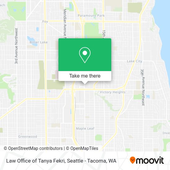 Mapa de Law Office of Tanya Fekri