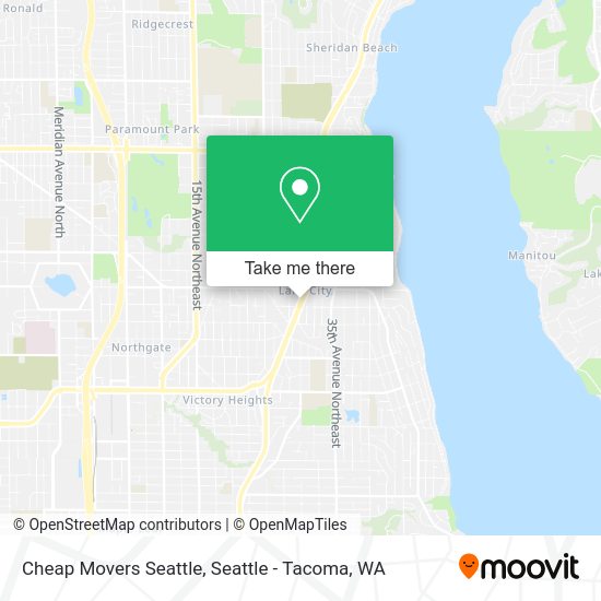 Cheap Movers Seattle map
