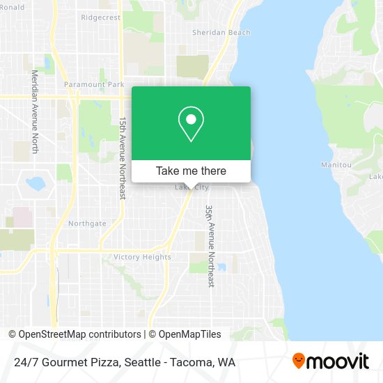 24/7 Gourmet Pizza map