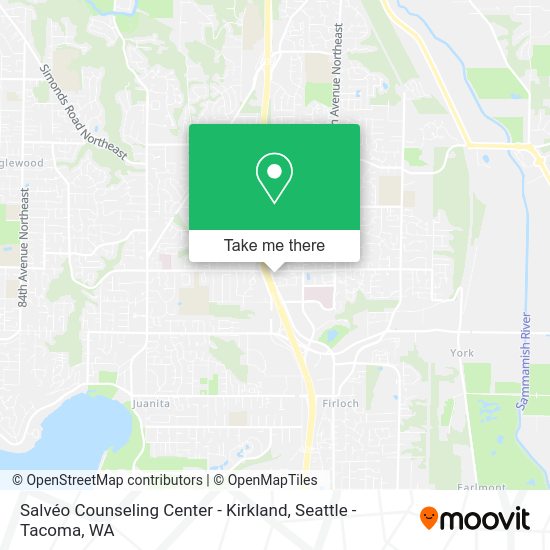 Mapa de Salvéo Counseling Center - Kirkland