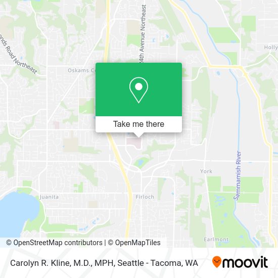 Mapa de Carolyn R. Kline, M.D., MPH
