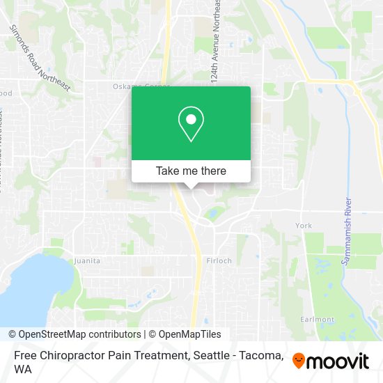 Free Chiropractor Pain Treatment map