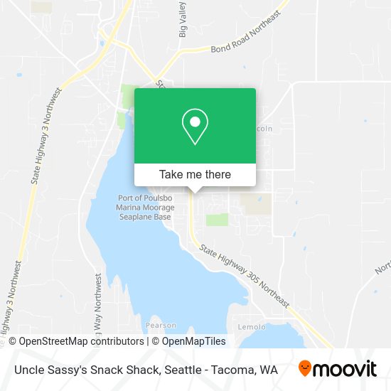 Mapa de Uncle Sassy's Snack Shack