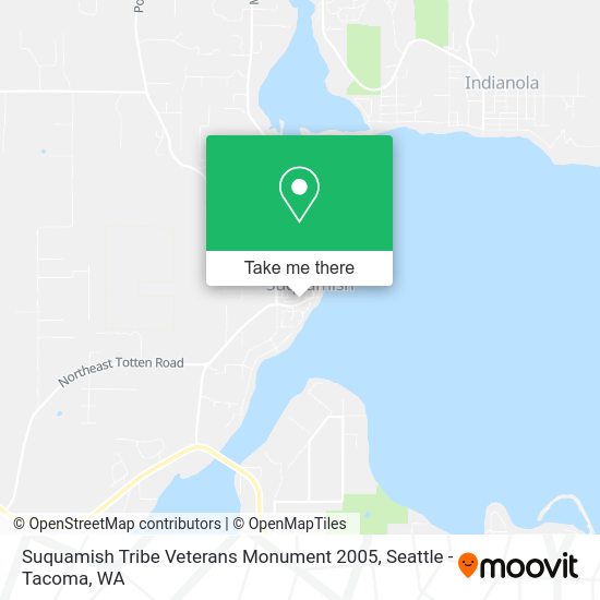 Suquamish Tribe Veterans Monument 2005 map
