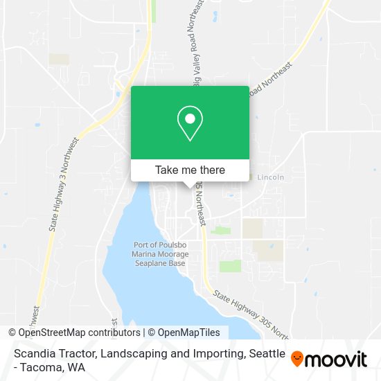Scandia Tractor, Landscaping and Importing map
