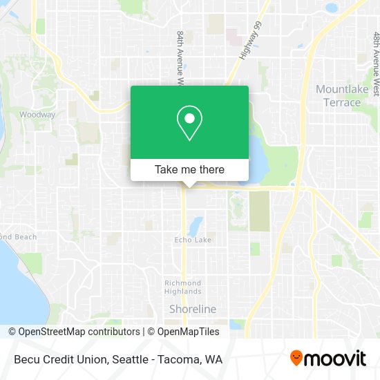 Becu Credit Union map