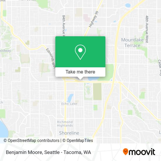 Benjamin Moore map