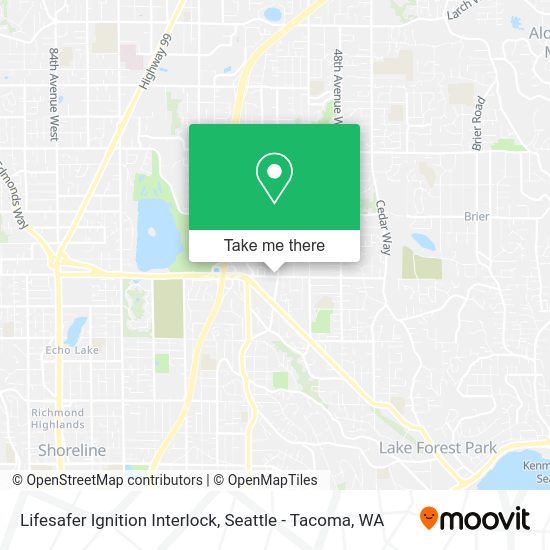 Mapa de Lifesafer Ignition Interlock