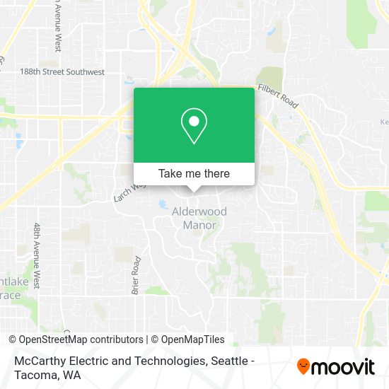 McCarthy Electric and Technologies map