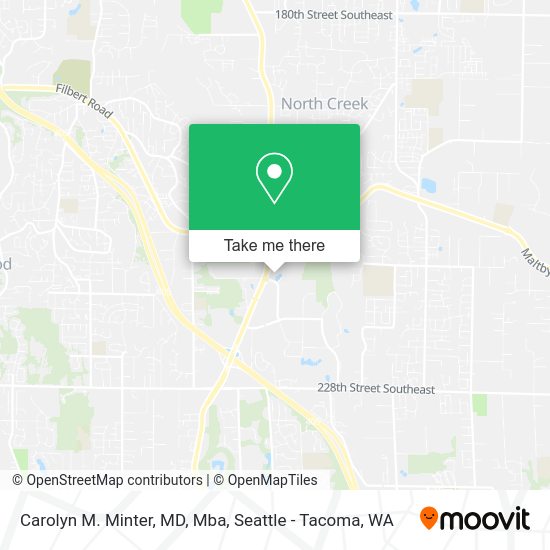 Carolyn M. Minter, MD, Mba map