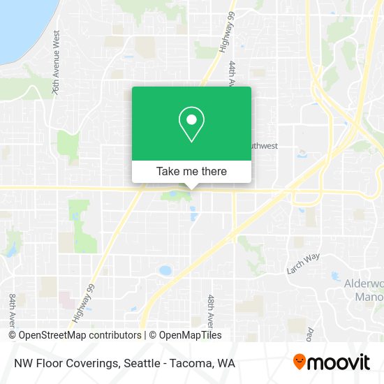 NW Floor Coverings map